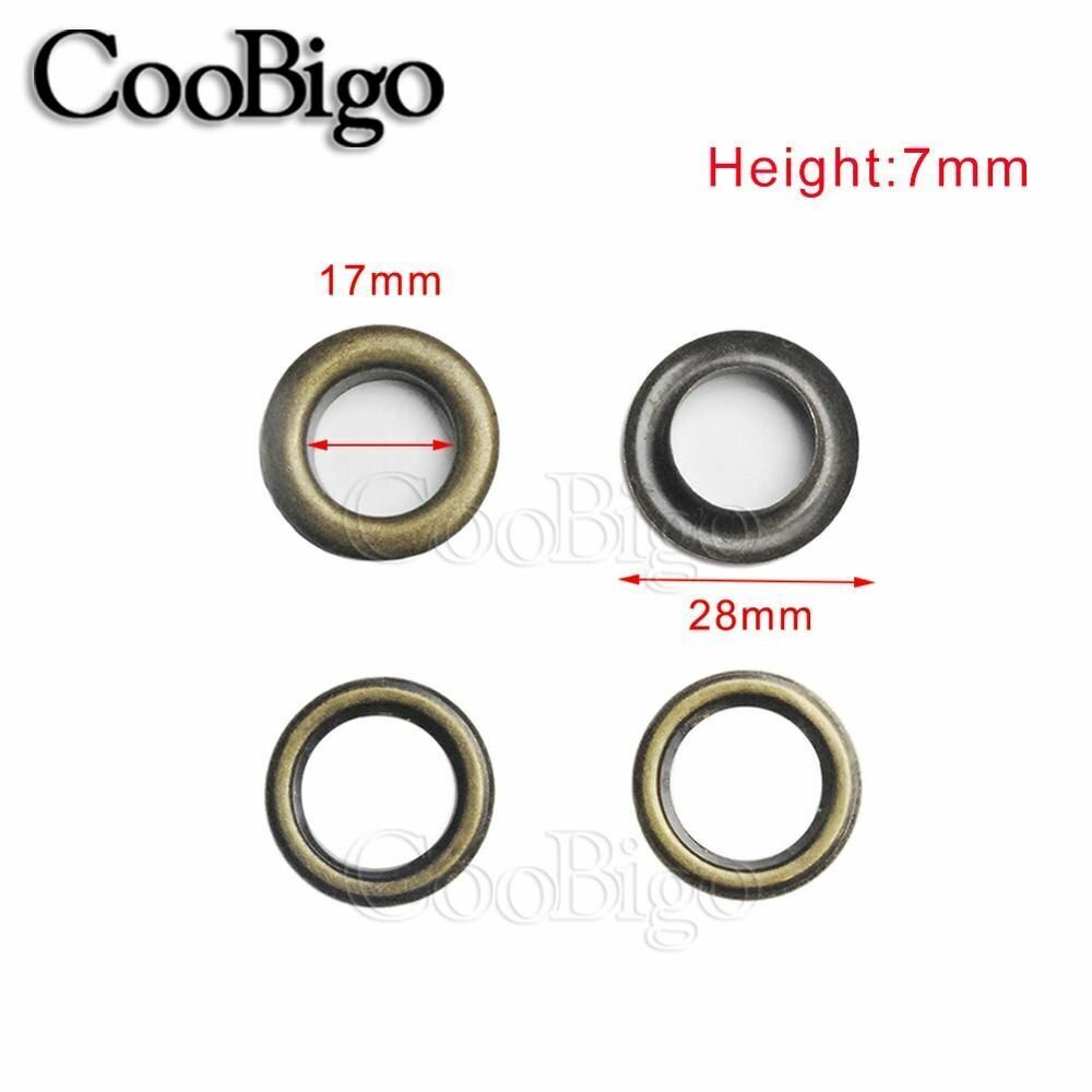100Set Antique Brass Eyelets Grommets Camping Tent Awnings Canvas Canopy Outdoor