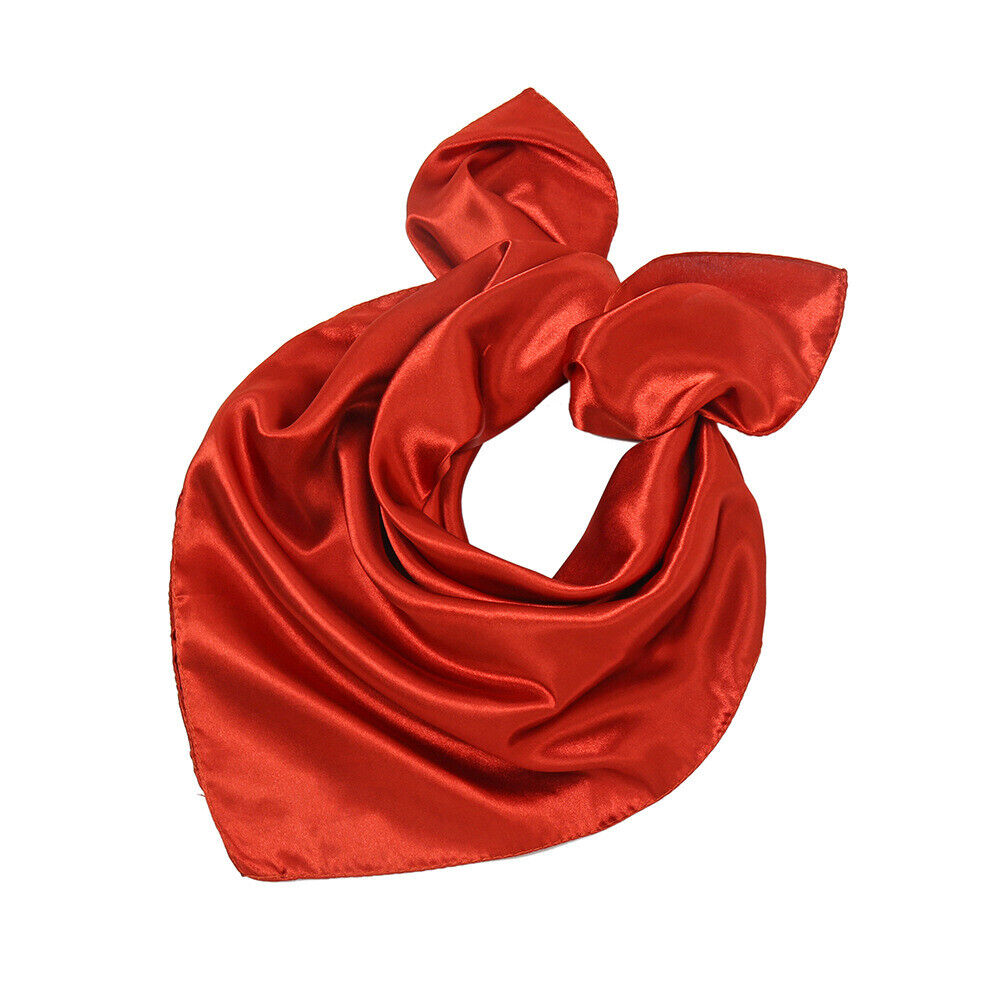 Silk Square Scarf 60cm Satin Neck Hair Tie Band Bag Ribbons Shawl Hijab 60*6