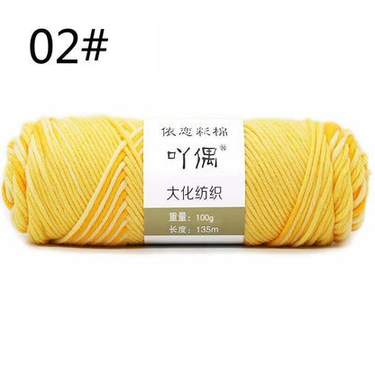 Hot Sale 100g Hand Crochet Knitting Wool Super Soft Milk Cotton Baby Knit Yarn