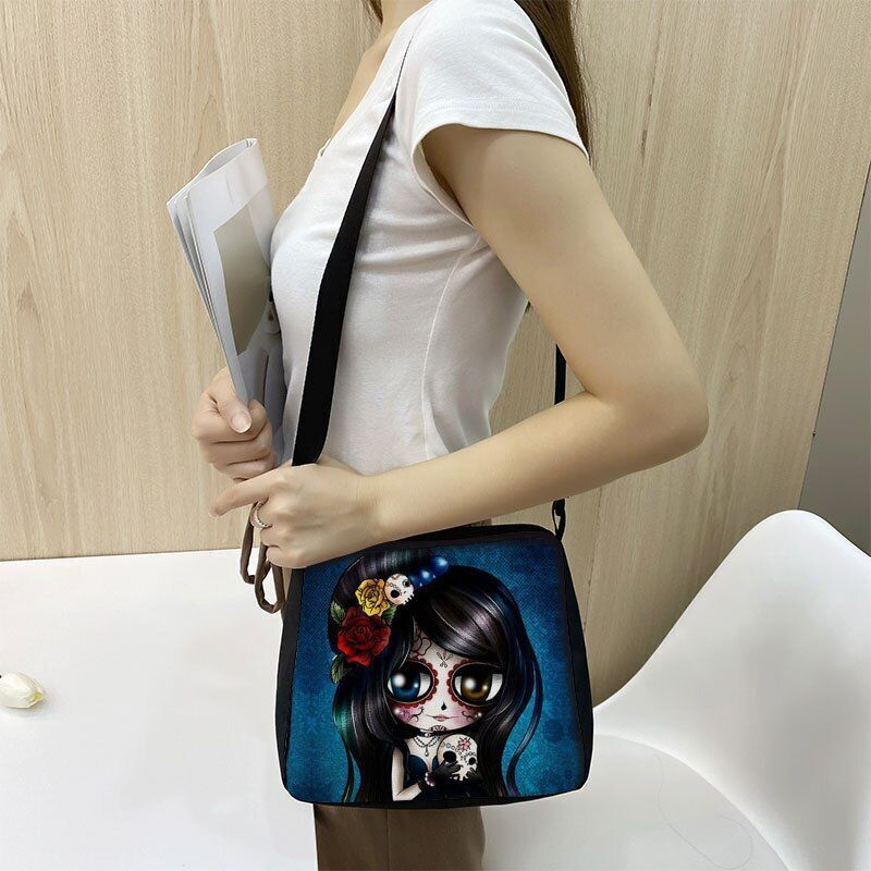 Gothic Skull Women's Bags Large Handbags Messenger Bag Ladies Shoulder Bags 1PC