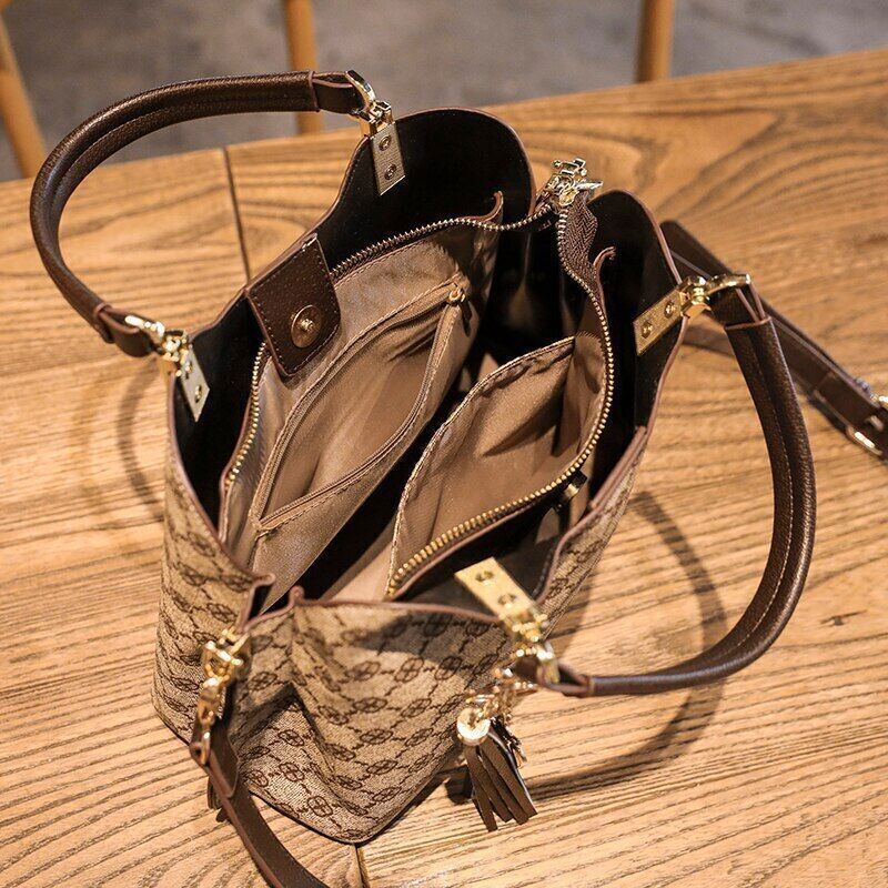 Shoulder Bag Women Crossbody Ladies Shopper Plaid Big Handbags