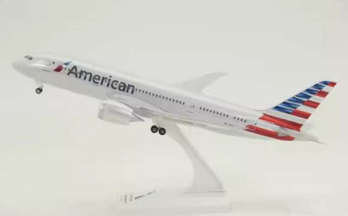 29CM 1:200 Risesoon American Boeing 787-8 Passenger Airplane ABS Plastic Model