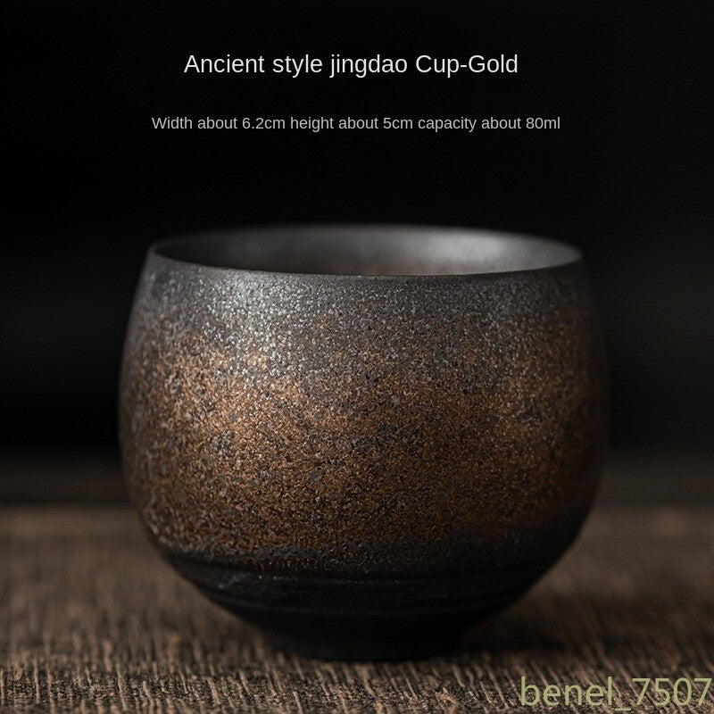 Handmade Rough Ceramic Teacup Kung Fu Teaware Accessories Stoneware Tea Cup