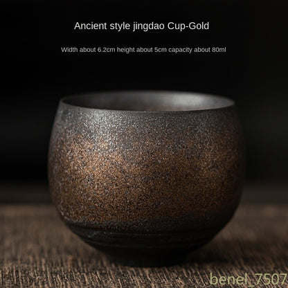 Handmade Rough Ceramic Teacup Kung Fu Teaware Accessories Stoneware Tea Cup