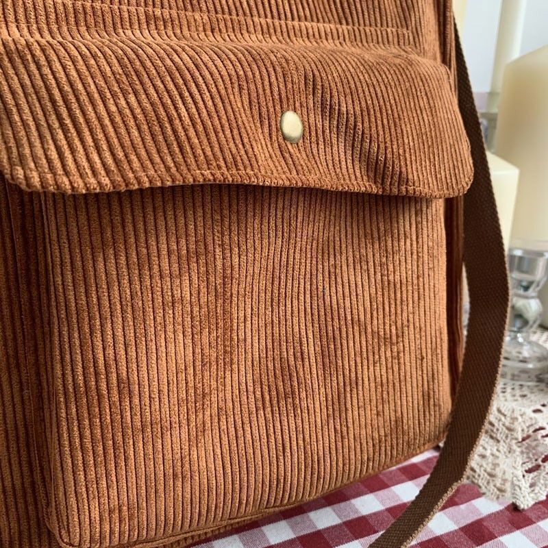 Corduroy Bag Shoulder Bag Luxury Handbags Shopper Book Messenger Crossbody Bag