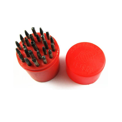 Assorted 25 Sizes Tips Set Punches Staking Watch Repair Punching Tool Set