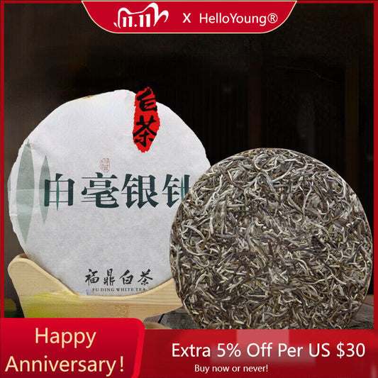 2015 Cake Pekoe Silver Needle Old White Tea Chinese Slimming Tea 300g-