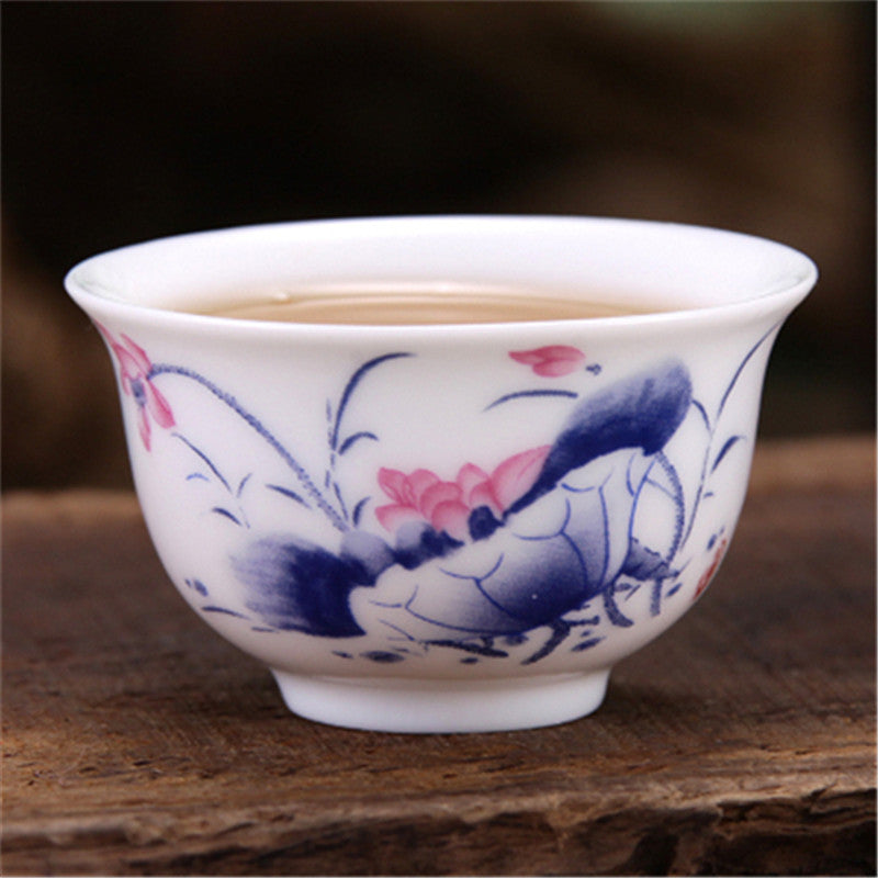 1pc Tea Cups Small Cup For Pu'er Tea 20ml Handpainted Cup Porcelain Tea Cups