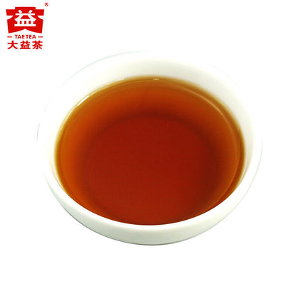 7452 Menghai Dayi Pu'er Tea Cake TAETEA Pu-erh China Yunnan Puer 2016 357g Ripe