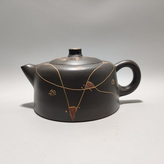 Vintage Chinese Yixing Purple Clay Teapot Zisha Ceremony Fashion Nice Teaware