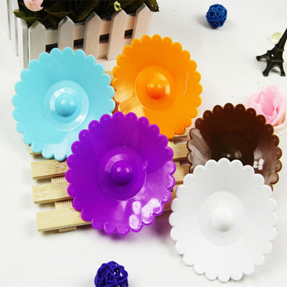 Silicone Cover Lids 10.5cm Anti-dust Coffee Tea Cup Covers Bowknot Suction Seal