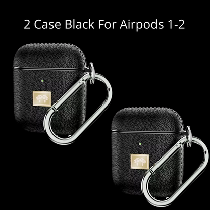 1/2 Carcasa Funda Para Audífonos Aairpods Pro 1/2 Forro Protector Cuero Original