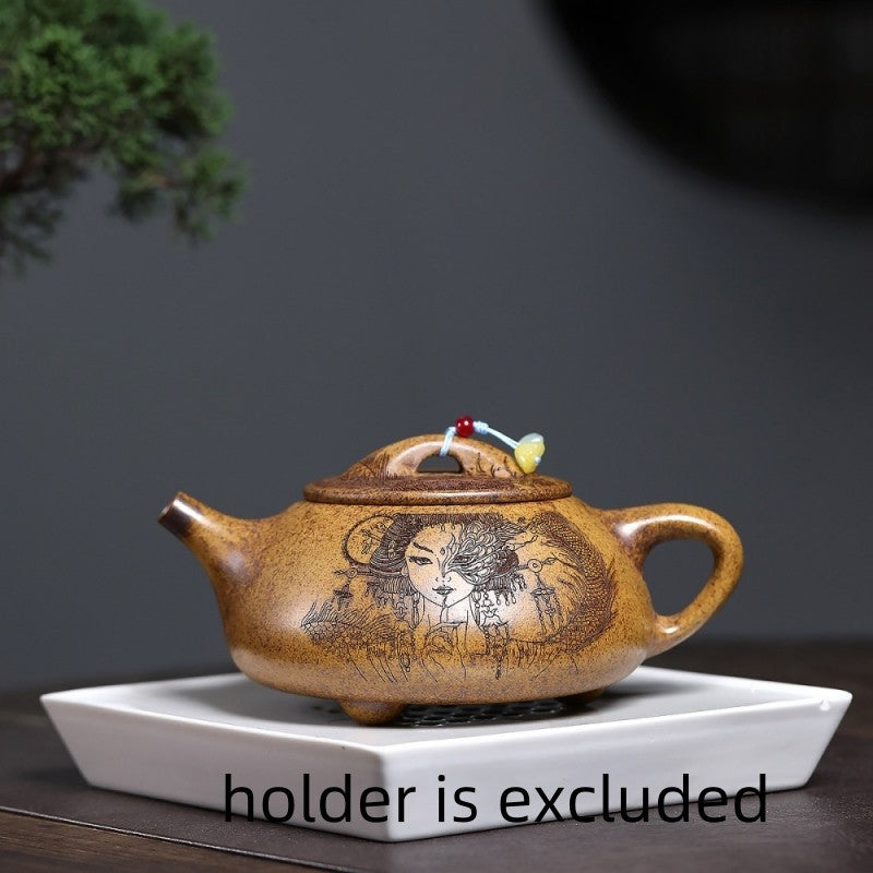 550ml handmade tea pot real yixing zisha clay master pot 14 infuser hole shipiao