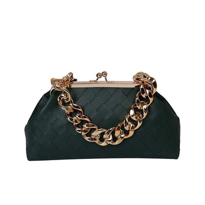 Shoulder Bag Leather Crossbody Bag Luxury Handbags Thick Chain Cloud Clutch Bags