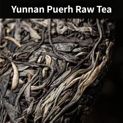 357g Mengku Iceland Raw Puerh Tea Cake Yunnan Puerh Tea Chinese Pu'er Green Tea