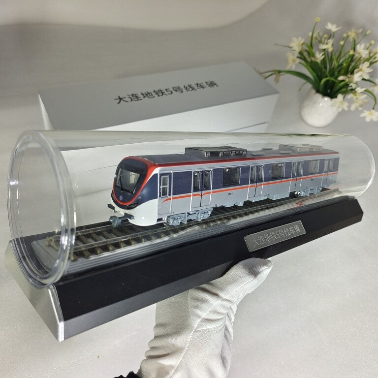 1:68 40CM Dalian Metro Line 5 Subway Vehicle Passenger Train Diecast Model