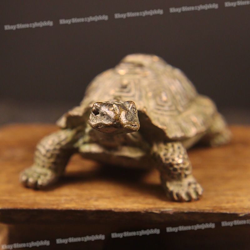 Antique Bronze Longevity Turtle – Auspicious Garden & Tea Table Decor