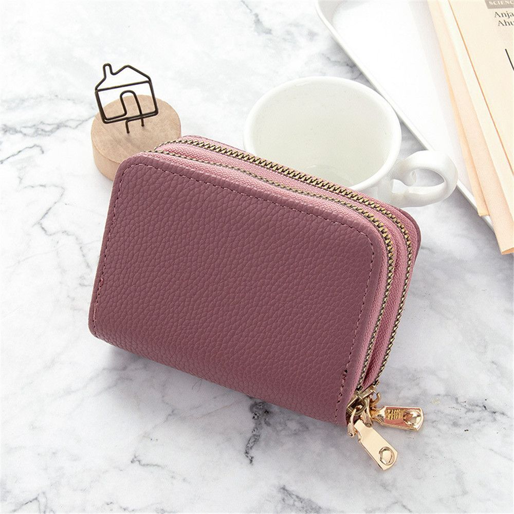 Wallet Coin Purse Synthetic Leather Zipper Card Holder Case Pocket Money Bag 1PC