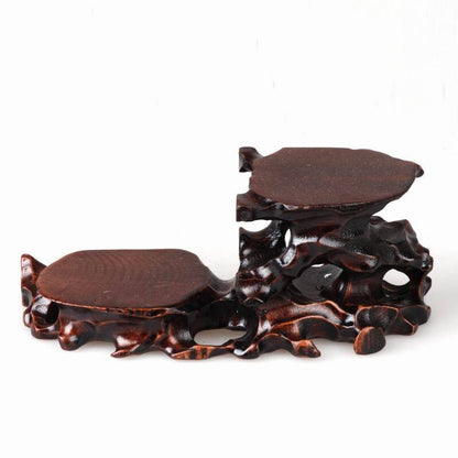Display Stand Tea Cup Stand Pot Mat Cup Stand Wooden Carving Display Stand
