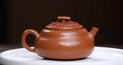 125cc chinese Yixing Handmade Zisha teapot JiangPo Clay Persimmon Gongfu Tea Pot