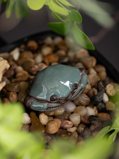 Ceramic Crab Tea Pet Decoration Pieces Handmade Creative Tea Table Decoration