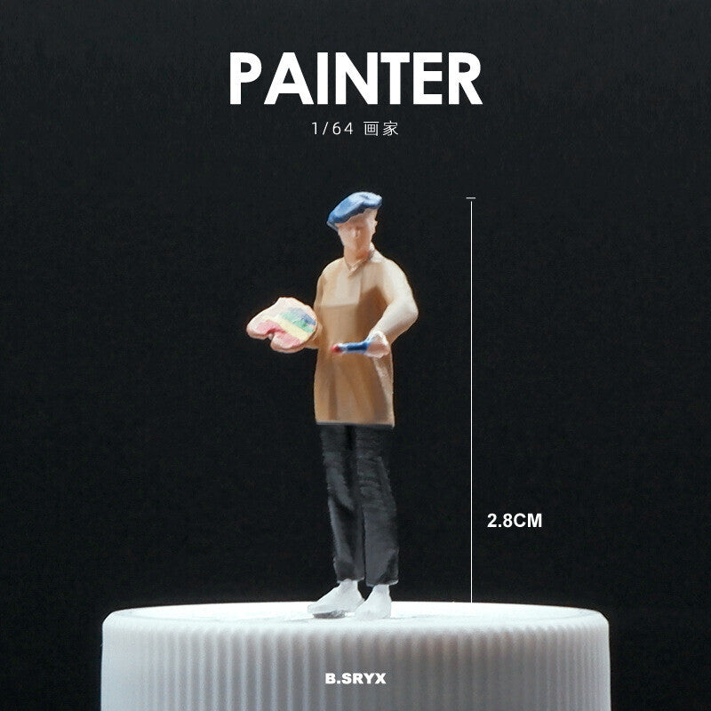 1/64 Figure Model Sexy Girl Model Boy Model City Street Mini Scene Doll