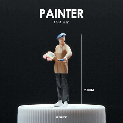 1/64 Figure Model Sexy Girl Model Boy Model City Street Mini Scene Doll
