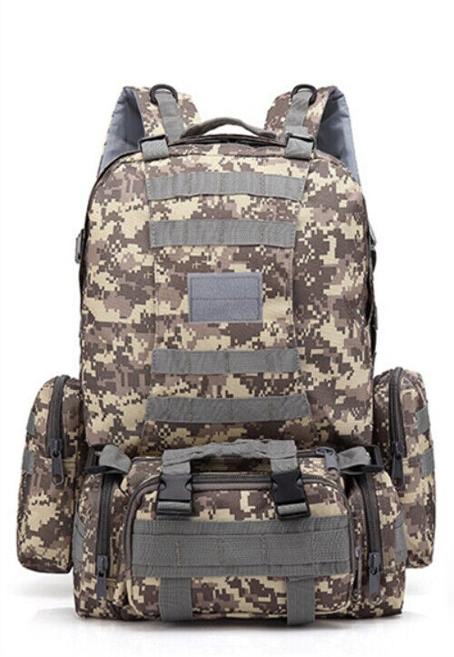4 in 1 Backpack 55L Tactical Backpack Bag Army Rucksack Outdoor Sport Travel