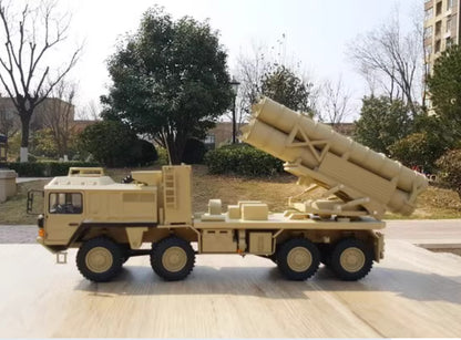 1:32 32CM MAN MILITARY TRUCKS 8X8 Rocket Launcher Truck Diecast Armor Model