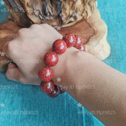 20mm Grade A Natural Starry Wood Prayer Beads Men Woman Buddha Blessing Bracelet