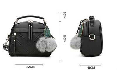 Crossbody Shoulder Bag Women's Handbag PU Leather Messenger Bags Female Lady