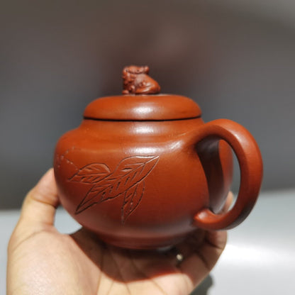 Chinese Yixing Purple Clay Teapot Tea Set Pot Zisha Ceramic Cute Decor Figurine