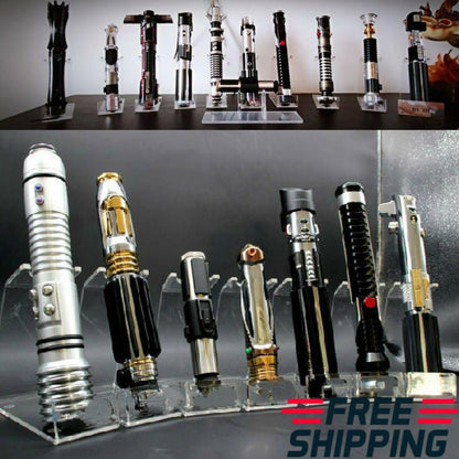 New Lightsaber Rack Stand Holder for Lightsaber Force Fx Clear Top Saber Stand