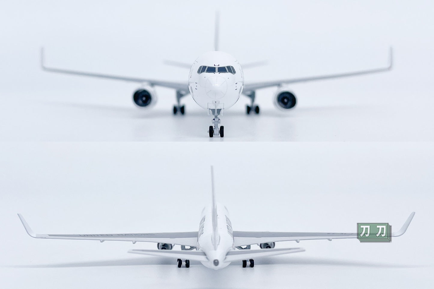 1:400 HAHA UNITED NATIONS BOEING 767-300ER Passenger Airplane Diecast Model