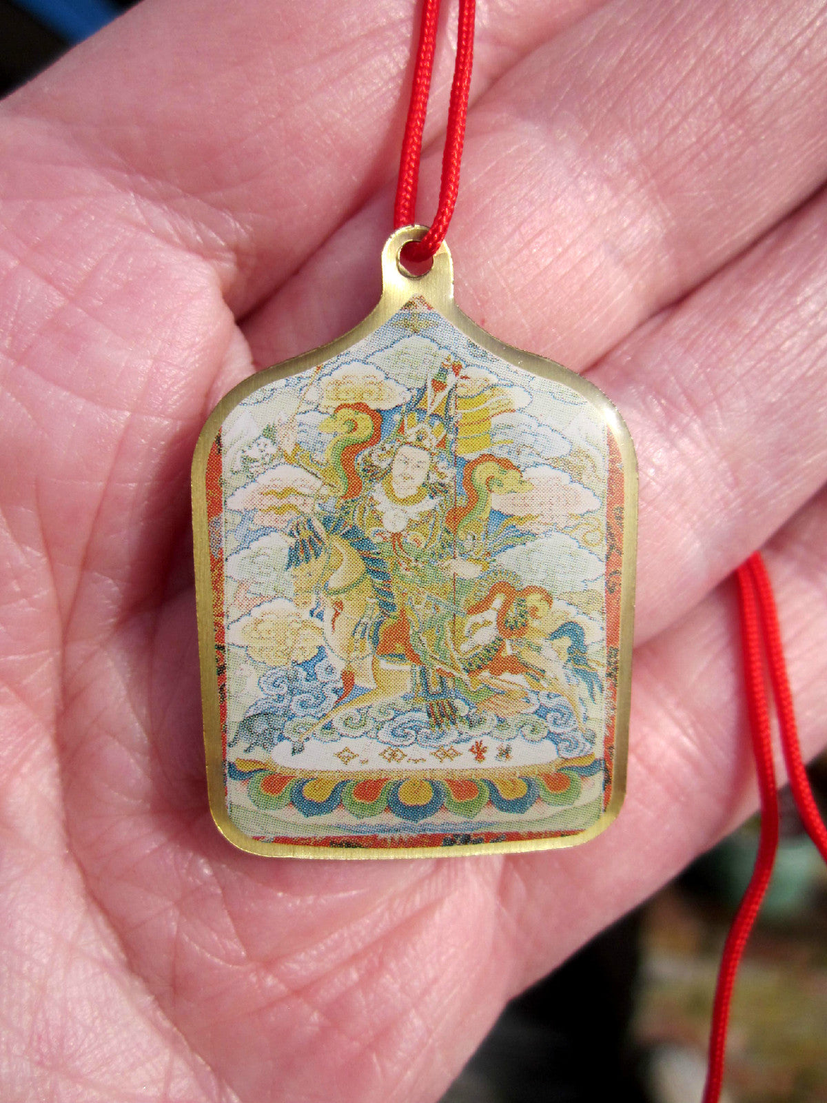 KING GESAR OF LING BELOVED FOLKLORE GURU RINPOCHE TIBETAN BUDDHIST PENDANT