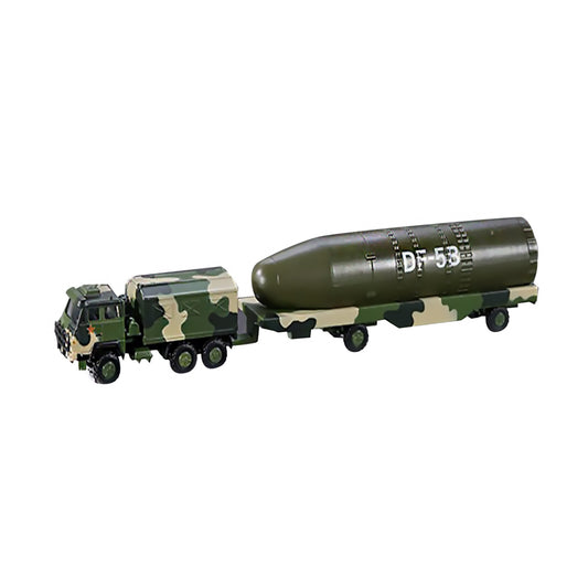 1/100 21cm Dongfeng 5B Missile Vehicle Military Model Simulation Collection A