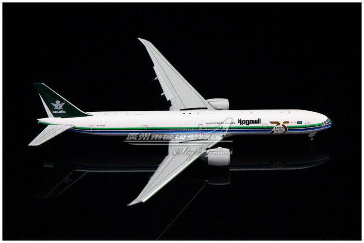 1:400 JC Wings Saudia BOEING 777-300ER Passenger Plane Flap Down Diecast Model