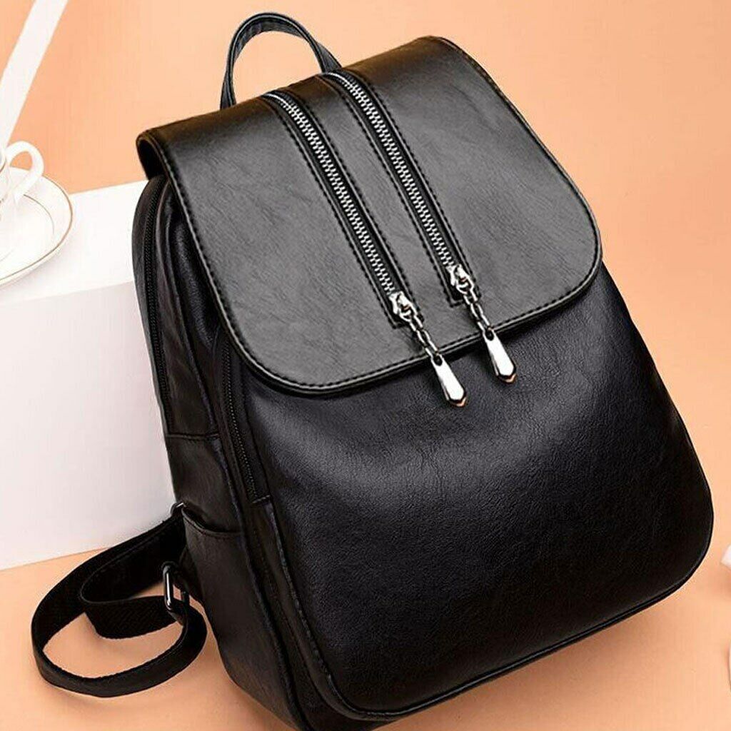 Women's Leather Backpack Travel Backpack School Bags Teenager Girl Birthday Gift