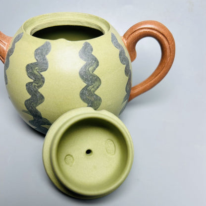 Vintage Chinese Yixing Purple Clay Teapot Zisha Ceremony Nice Watermelon Teaware