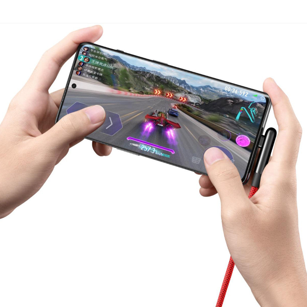 OnePlus USB‑A to Type‑C SUPERVOOC Charging Cable 1m 10A – L‑Shaped Gaming Cable