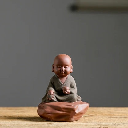 Ceramic Small Monk Tea Pet Tea Table Decoration Tea Set Tea Table Decoration