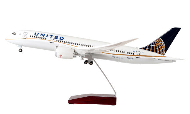 1:130 43CM UNITED BOEING 787 Airplane Landing Gear Resin Aircraft Plane Model