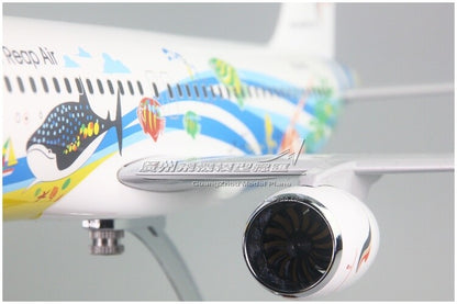 47CM Bangkok Air AIRBUS A320 HS-PGW Passenger Airplane Resin Aircraft Model