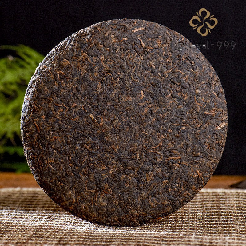 357G Ripe Pu'er Tea Cake Yunnan Menhai Court Grade Senior Compressed Tea -
