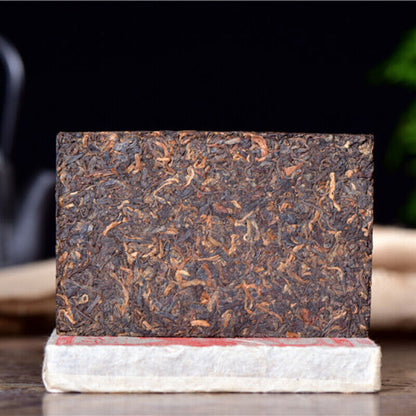 250g Premium Pu'er Ripe Tea Bricks Yunnan Aged Pu-Erh Black Tea Health