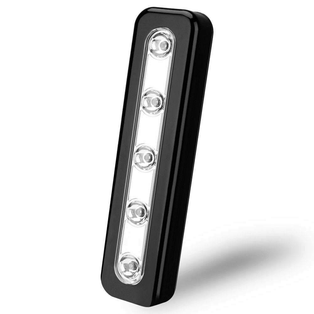 5 LED Wireless Cabinet Light LED With Adhesive Sticker Battery Powered Lamp New