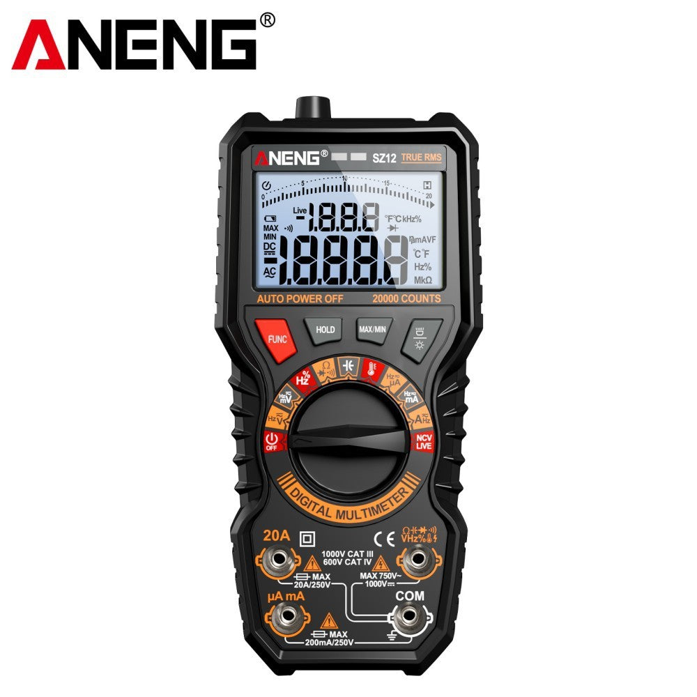 sz11/12 Counts Multimeter Smart Manual Range Meter NCV AC DC Ohm Hz Manual Range