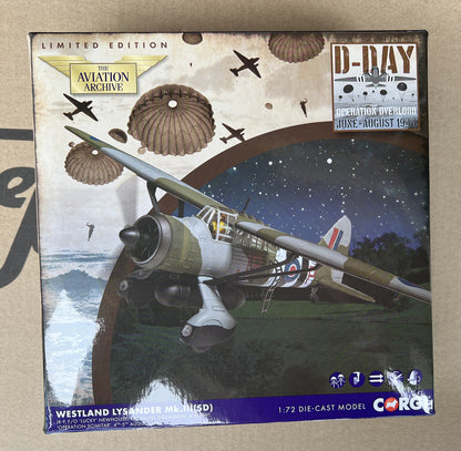 1:72 Corgi Westland Lysander MkIIIA, RAF No.161 Sqn Fighter Diecast Plane Model