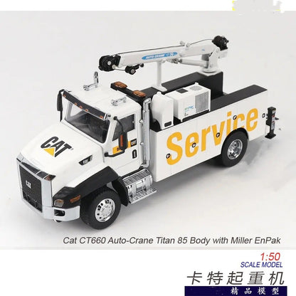1:50 DM CAT CT660 Auto-Crane Titan 85 Body & Miller EnPak Machine Diecast Model