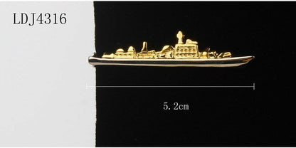 Men Tie Clips Classic Fashion Copper Enamel Creative Business Collar Ties Clasps
